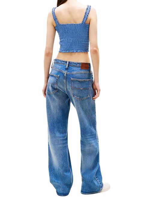 Top azzurro in cotone Tommy Jeans | DW0DW20240DY6